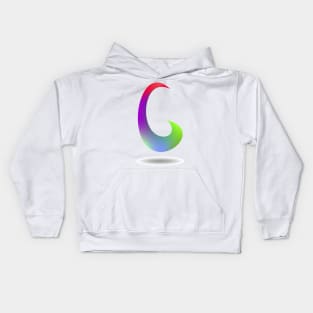 Letter G rainbow style Kids Hoodie